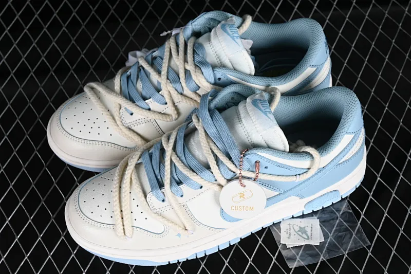 All Categories Nk SB Dunk Series Nk SB Dunk Low Low-top sneakers Nk Dunk Low Summer Stars Sea Salt Milk Ice Customized version of deconstructed strap casual sneakers DD1503-123